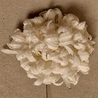hvid vokset papir kunstig chrysanthemum blomst gammel tysk blomster hoved genbrug vintage papirblomst 